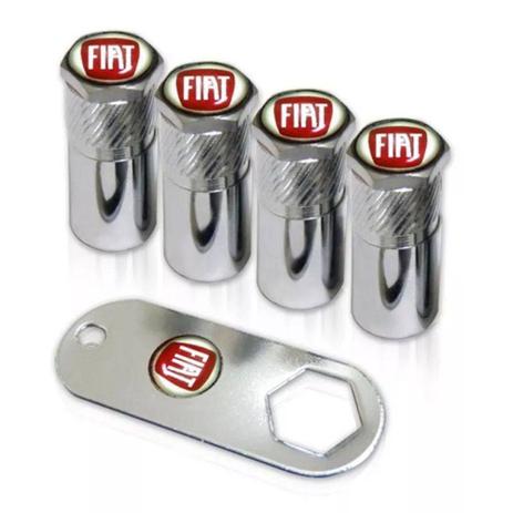 Jogo de Tampa para Bico Ventil Válvula Pneu Antifurto Com Emblema FIAT - Tampas para ventil antifurto Menor preço em Jogo de Tampa para Bico Ventil Válvula Pneu Antifurto Com Emblema FIAT - Tampas para ventil antifurto