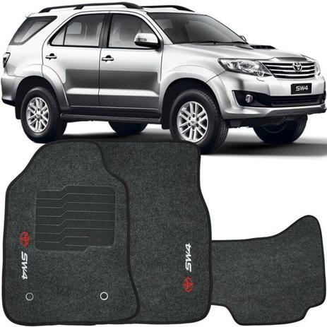 Jogo de Tapete Automotivo Carpete Toyota Hilux SW4 2006 à 2015 Soft Logo Bordado Grafite 3 Peças - S/m é boa?