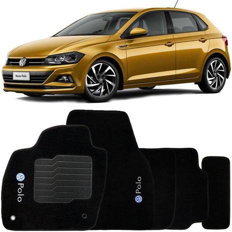 Jogo de Tapete Automotivo Carpete Volkswagen Polo 2018 à 2019 Soft Logo Bordado Preto 5 Peças - S/m Menor preço em Jogo de Tapete Automotivo Carpete Volkswagen Polo 2018 à 2019 Soft Logo Bordado Preto 5 Peças - S/m