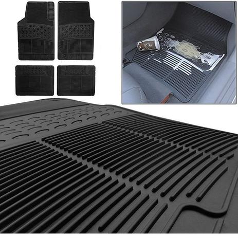 Jogo de Tapete Borracha Automotivo Modelo B Universal Preto - Flash tapetes Menor preço em Jogo de Tapete Borracha Automotivo Modelo B Universal Preto - Flash tapetes