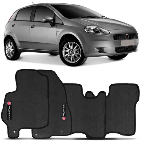 Jogo de Tapete Borracha PVC Fiat Punto 13 a 18 Preto Bordado Carpete Base Antiderrapante Impermeável - Flash Menor preço em Jogo de Tapete Borracha PVC Fiat Punto 13 a 18 Preto Bordado Carpete Base Antiderrapante Impermeável - Flash