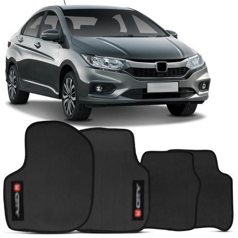 Jogo de Tapete Borracha PVC Honda City 2017 e 2018 Preto Bordado Carpete Antiderrapante Impermeável - Top Gear Menor preço em Jogo de Tapete Borracha PVC Honda City 2017 e 2018 Preto Bordado Carpete Antiderrapante Impermeável - Top Gear