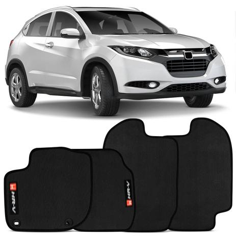 Jogo de Tapete Borracha PVC Honda HR-V 2015 a 2018 Preto Bordado Carpete Antiderrapante Impermeável - Flash Menor preço em Jogo de Tapete Borracha PVC Honda HR-V 2015 a 2018 Preto Bordado Carpete Antiderrapante Impermeável - Flash