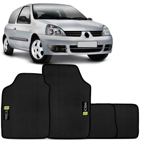 Jogo de Tapete Borracha PVC Renault Clio 1997 a 2012 Preto Bordado Carpete Base Antiderrapante - Tapecars Menor preço em Jogo de Tapete Borracha PVC Renault Clio 1997 a 2012 Preto Bordado Carpete Base Antiderrapante - Tapecars