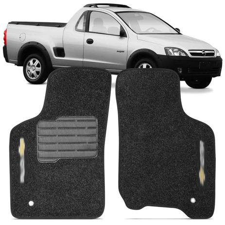 Jogo de Tapete Carpete Chevrolet Montana 2003 a 2010 Grafite Bordado 2 Peças - Zp Menor preço em Jogo de Tapete Carpete Chevrolet Montana 2003 a 2010 Grafite Bordado 2 Peças - Zp
