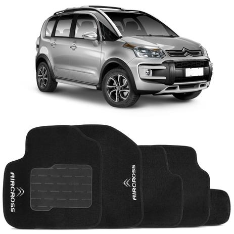 Jogo de Tapete Carpete Citroen Aircross 2010 a 2015 Preto Bordado 5 Peças - Top Gear Menor preço em Jogo de Tapete Carpete Citroen Aircross 2010 a 2015 Preto Bordado 5 Peças - Top Gear
