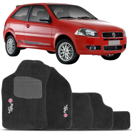 Jogo de Tapete Carpete Fiat Palio 1.8R 2006 a 2010 Grafite Bordado 5 Peças - Zp Menor preço em Jogo de Tapete Carpete Fiat Palio 1.8R 2006 a 2010 Grafite Bordado 5 Peças - Zp