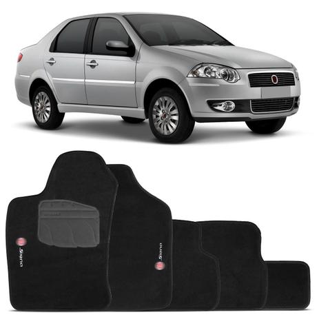 Jogo de Tapete Carpete Fiat Siena 2005 a 2011 Preto Bordado 05 Peças - Top Gear Menor preço em Jogo de Tapete Carpete Fiat Siena 2005 a 2011 Preto Bordado 05 Peças - Top Gear