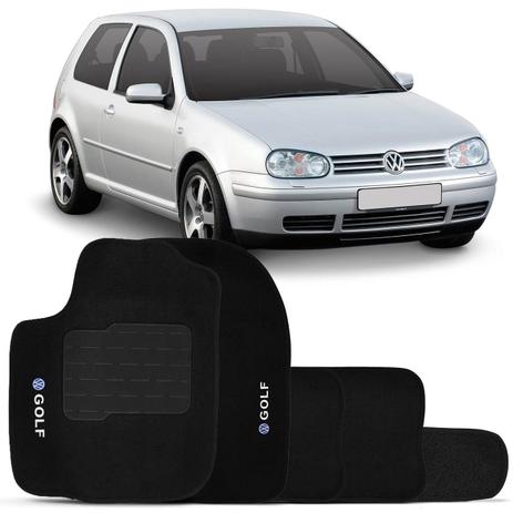 Jogo de Tapete Carpete Golf 1999 a 2013 Preto Bordado 5 Peças - Top gear Menor preço em Jogo de Tapete Carpete Golf 1999 a 2013 Preto Bordado 5 Peças - Top gear