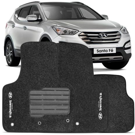Jogo de Tapete Carpete Hyundai Grand Santa Fé 2014 a 2018 Grafite Bordado 3 Peças - Zp Menor preço em Jogo de Tapete Carpete Hyundai Grand Santa Fé 2014 a 2018 Grafite Bordado 3 Peças - Zp