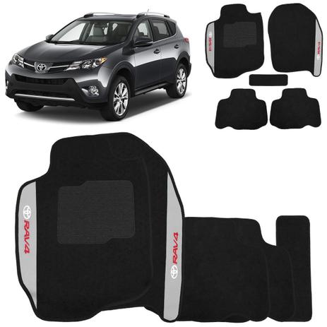 Jogo De Tapete Carpete Rav4 2013 a 2019 Preto Bordado 5 Pçs - Ecotap Menor preço em Jogo De Tapete Carpete Rav4 2013 a 2019 Preto Bordado 5 Pçs - Ecotap