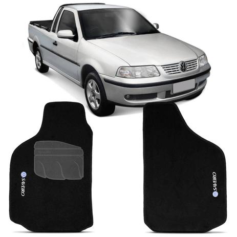 Jogo de Tapete Carpete Saveiro G3 2000 a 2005 Preto Bordado 2 Peças - Shutt é boa?
