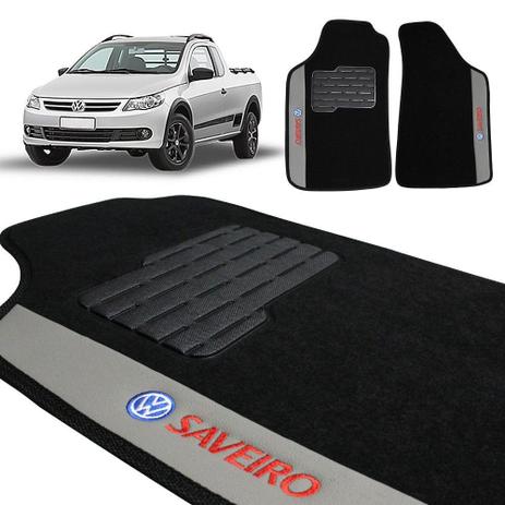 Jogo de Tapete Carpete Saveiro G5 2010 a 2013 Preto Bordado - Ecotap é boa?