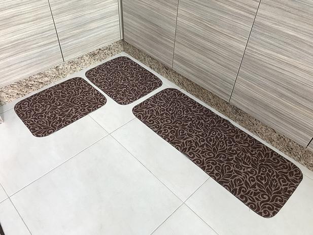 Jogo De Tapete Cozinha 3 Peças Caramelo Antiderrapante B2P8 - Tapetes junior é boa?