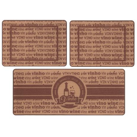 Jogo De Tapete De Cozinha Gourmet 03 Peças Vinho Jolitex é boa?