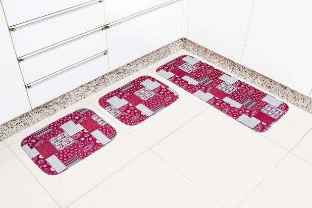 Jogo de Tapete para Cozinha 3 peças Retalhos - Casa new é boa?