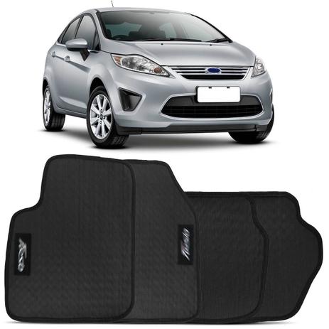 Jogo de Tapetes Borracha PVC New Fiesta Hatch Sedan 2011 2012 2013 Preto Grafia Emblema 4 Peças - ZP Menor preço em Jogo de Tapetes Borracha PVC New Fiesta Hatch Sedan 2011 2012 2013 Preto Grafia Emblema 4 Peças - ZP