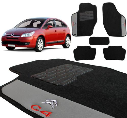Jogo de Tapetes Carpete Citroen C4 2004 a 2018 Preto Bordado 5 Peças - Ecotap Menor preço em Jogo de Tapetes Carpete Citroen C4 2004 a 2018 Preto Bordado 5 Peças - Ecotap