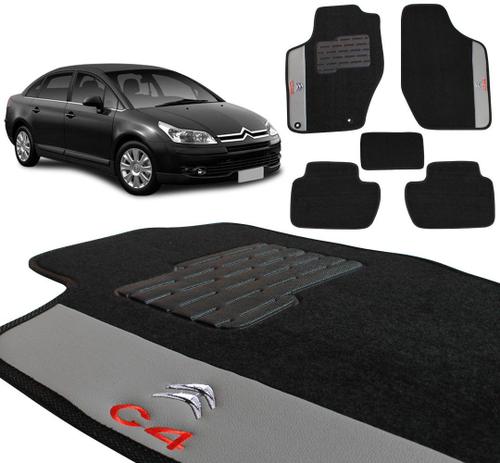 Jogo de Tapetes Carpete Citroen C4 Pallas Preto Bordado 5 Peças - Ecotap Menor preço em Jogo de Tapetes Carpete Citroen C4 Pallas Preto Bordado 5 Peças - Ecotap