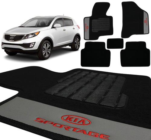 Jogo De Tapetes Carpete Kia Sportage 2012 a 2015 Preto Bordado 5 Peças - Ecotap Menor preço em Jogo De Tapetes Carpete Kia Sportage 2012 a 2015 Preto Bordado 5 Peças - Ecotap