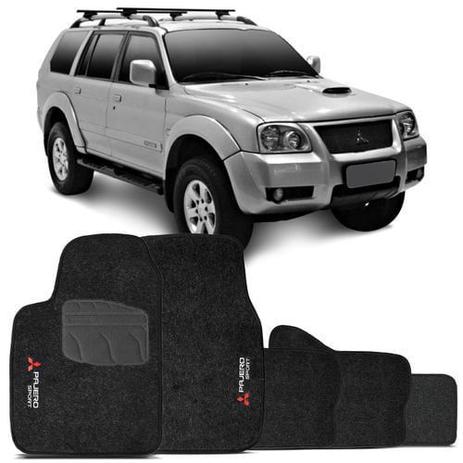 Jogo de Tapetes Carpete Mitsubishi Pajero Sport 2001 a 2011 Grafite Bordado 5 Peças - Top Gear Menor preço em Jogo de Tapetes Carpete Mitsubishi Pajero Sport 2001 a 2011 Grafite Bordado 5 Peças - Top Gear