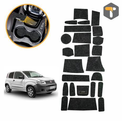 Jogo de Tapetes Novo Uno 2015 2016 2017 2018 Porta Objeto - Fiat Menor preço em Jogo de Tapetes Novo Uno 2015 2016 2017 2018 Porta Objeto - Fiat