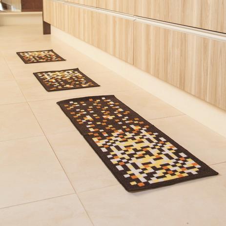 Jogo de Tapetes para Cozinha 3 Peças Criativa Colorful Bella Casa Preto/Branco é ruim? Jogo de Tapetes para Cozinha 3 Peças Criativa Colorful Bella Casa Preto/Branco é boa?