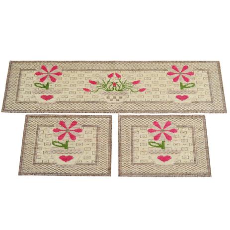Jogo de Tapetes Para Cozinha Sisal Look Margarida 3 Peças - Rayza é boa?