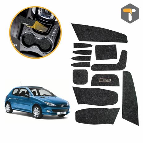 Jogo de Tapetes Peugeot 206 2000 2001 2002 2003 2004 2005 2006 2007 2008 2009 2010 2011 2012 2013 2014 Porta Objetos é boa?