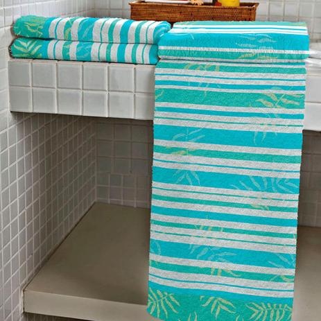 Menor preço em Jogo de Toalhas de Banho + Rosto 2 Peças Riviera Azul Claro - Lepper