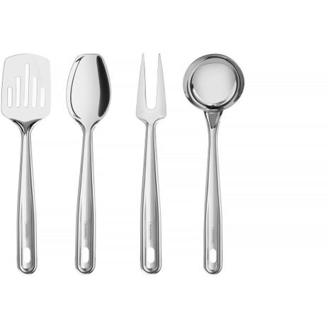 Jogo de Utensílios 4 Peças Aço Inox Tramontina Extrata é ruim? Jogo de Utensílios 4 Peças Aço Inox Tramontina Extrata é boa?