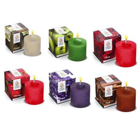 Jogo de Velas Perfumadas aromatizadas 60g Kit com 6 peças - Chama de Ouro é boa?