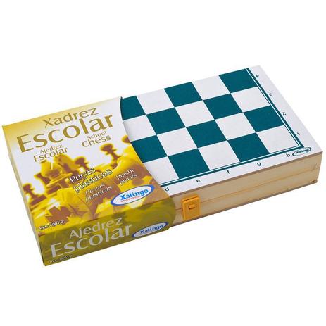 Jogo de Xadrez Escolar - Xalingo Menor preço em Jogo de Xadrez Escolar - Xalingo