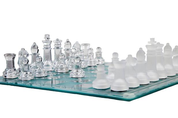 Jogo De Xadrez Tabuleiro Vidro Transparente Fosco 35x35 Cm - Horizonte é boa?