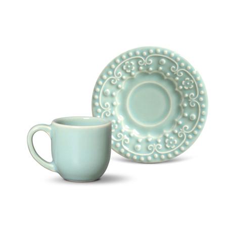 Jogo de Xícaras de Café Verde Menta Porto Brasil Esparta 6 unidades Menor preço em Jogo de Xícaras de Café Verde Menta Porto Brasil Esparta 6 unidades