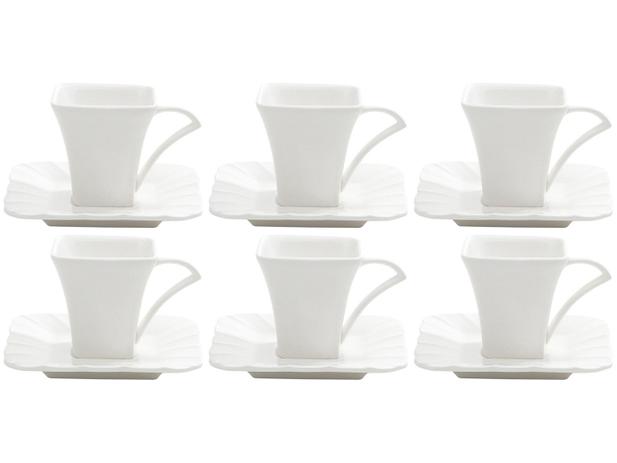 Jogo de Xícaras para Café Porcelana 6 Peças Wolff - Durable