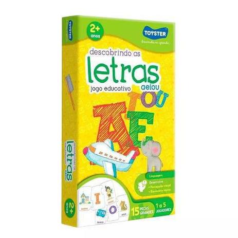 Jogo Descobrindo As Letras A E I O U - 2033 Toyster Menor preço em Jogo Descobrindo As Letras A E I O U - 2033 Toyster