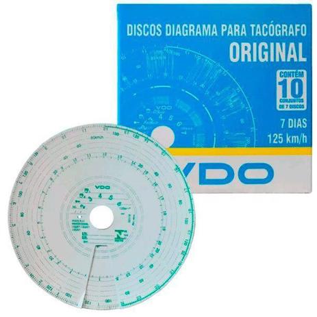 Jogo disco diagrama tecografo diario 180km 24h 100 unidades vdo - 140240010f - Siemensvdo é boa?