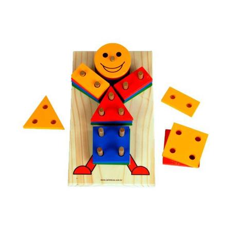 Jogo educativo boneco geometrico carimbras Menor preço em Jogo educativo boneco geometrico carimbras