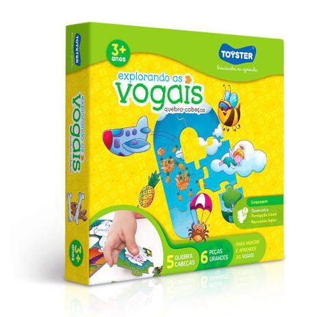 Jogo Explorando as Vogais Toyster Menor preço em Jogo Explorando as Vogais Toyster