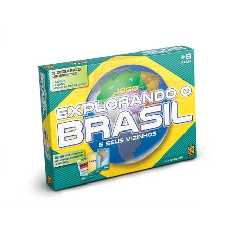 Jogo Explorando o Brasil - 2018 - Grow Menor preço em Jogo Explorando o Brasil - 2018 - Grow