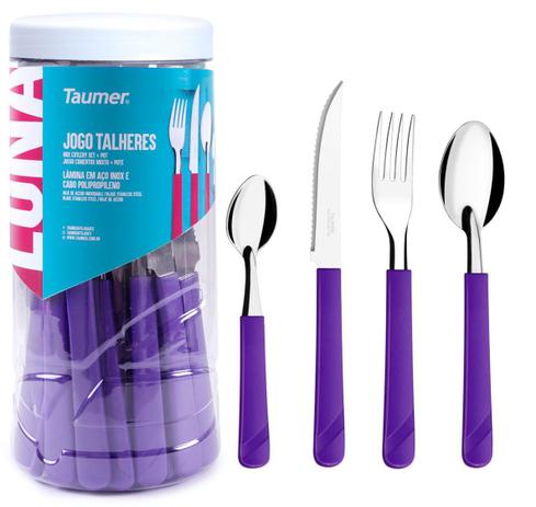 Jogo Faqueiro 20 Peças Luna Talheres Aço Inox Faca Garfo Colher + Pote - Taumer é boa?