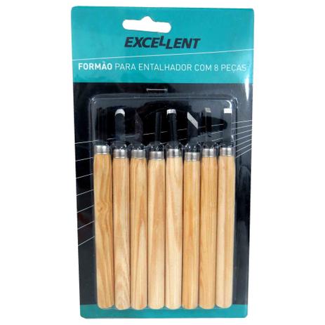 Jogo Formão Para Entalhador Artesanato Madeira 8 Peças - Excellent é boa?