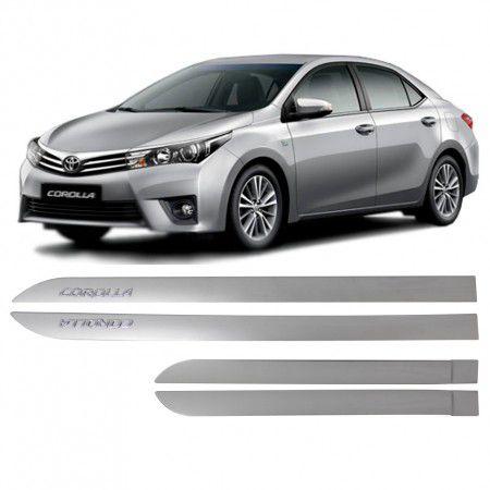 Jogo Friso Adaptável Toyota Corolla Prata Super Nova Com Nome Cromado TY001PTASN - Tiger é boa?
