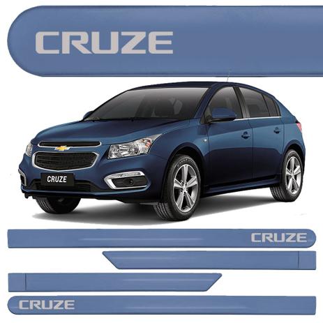 Jogo Friso Lateral Chevrolet Cruze Hatch Sedan Azul Sky - Kl store Menor preço em Jogo Friso Lateral Chevrolet Cruze Hatch Sedan Azul Sky - Kl store
