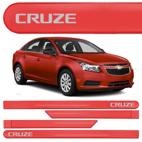 Jogo Friso Lateral Chevrolet Cruze Hatch Sedan Vermelho Chilli - Kl Store Menor preço em Jogo Friso Lateral Chevrolet Cruze Hatch Sedan Vermelho Chilli - Kl Store