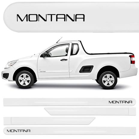 Jogo Friso Lateral Chevrolet Montana Branco Summit - Kl store Menor preço em Jogo Friso Lateral Chevrolet Montana Branco Summit - Kl store