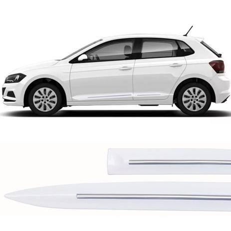 Jogo Friso Lateral Cromado Vw Novo Polo Branco Cristal - Kl store Menor preço em Jogo Friso Lateral Cromado Vw Novo Polo Branco Cristal - Kl store