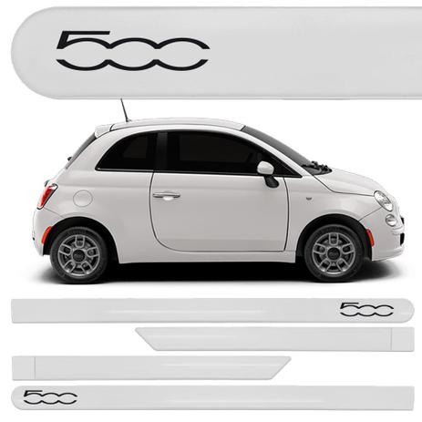 Jogo Friso Lateral Fiat 500 Branco Caldo - KL Store Menor preço em Jogo Friso Lateral Fiat 500 Branco Caldo - KL Store