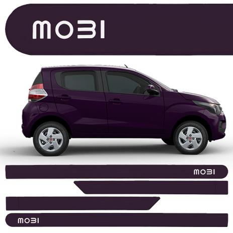 Menor preço em Jogo Friso Lateral Fiat Mobi Roxo Mirtilo - Kl store